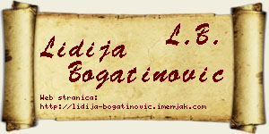 Lidija Bogatinović vizit kartica